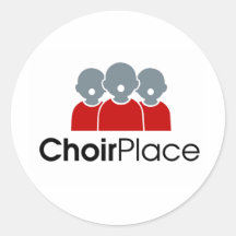 ChoirPlace branded merchandise Round Stickers