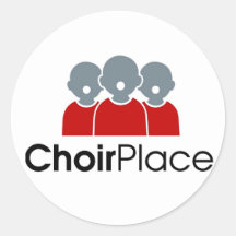 ChoirPlace branded merchandise Round Stickers