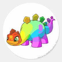 Chomby Rainbow Round Sticker