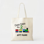Choo Choo I'm 2!  With TRAIN Canvas Bags