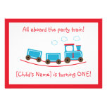 Choo Choo Train Birthday Invitation