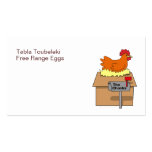 Chook House Funny Chicken on House Cartoon Business Cards