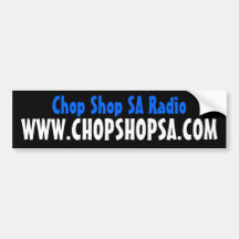 chop shop bumper sticker