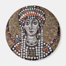 Chor Mosaics At San Vitale In Ravenna, Szene: Empr Refrigerator Magnet