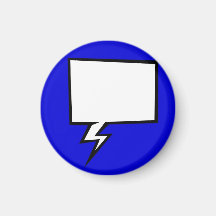 chore chart magnet - blue thought bubble
