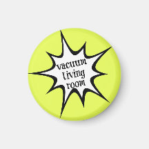 chore chart magnet - vacuum living room
