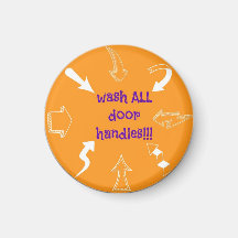 chore chart magnet - wash all door handles