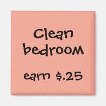 Chore Rewards for Kids Refrigerator Magnet