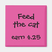 Chore Rewards for Kids Refrigerator Magnet