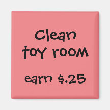 Chore Rewards for Kids Refrigerator Magnets