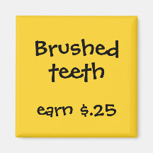 Chore Rewards for Kids Refrigerator Magnets