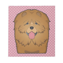 Chow Chow Cartoon Note Pad