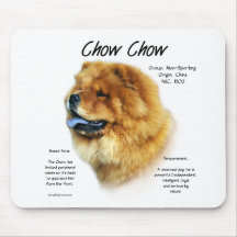 Chow Chow History Design Mouse Mats