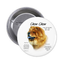 Chow Chow History Design Pins