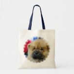 Chow Chow Puppy Tote Bags