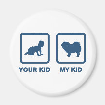 Chow Chow Rough-Coat Fridge Magnet