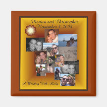Chris and Monica Collage Magnet