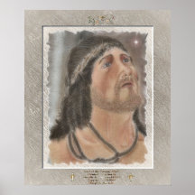 "Christ at the Column Sketch" Poster