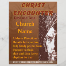Christ Encounter Flyer Brown