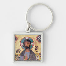 Christ Enthroned Keychain