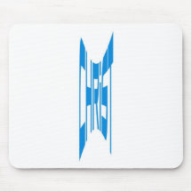 Christ haut bleu mouse pad
