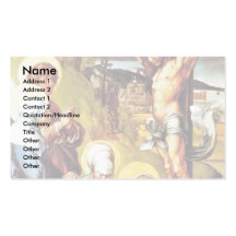Christ On The Cross By Albrecht Dürer Business Card Template