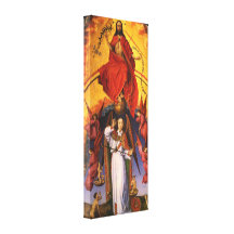 Christ With the Archangel Michael  by Weyden Gallery Wrap Canvas