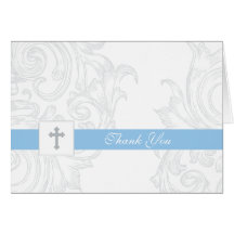Christening or First Communion Thank You Card