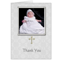 Christening Thank You Card