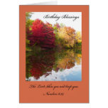 Christian Birthday Card -- The Lord Bless You