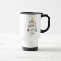 Christian Christmas Joy Love and Peace Coffee Mug