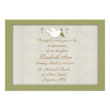 Christian Dove Invitation