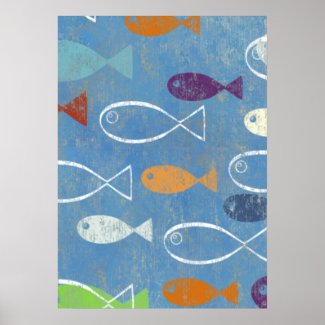 Christian Poster: Christian Fish Art