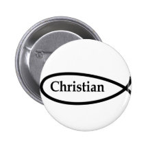 Christian Fish Pinback Buttons