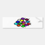 Christian Fish Symbols -Rainbow School Bumper Sticker