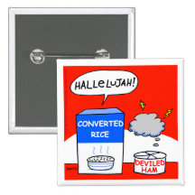 Christian Humour Cartoon Funny Button