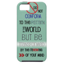 Christian iPhone 5 case: Do Not Be Conformed