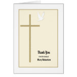 Christian Memorial Thank You Note Card