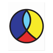 Christian Peace Sign Postcard