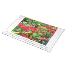 Christian table linens for Christmas Placemat