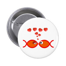 Christian Valentine Orange v2 Pin