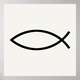 Christian Poster: Simple Fish