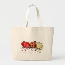 Christmas Ball Decorations Tote Bags