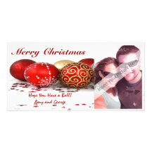 Christmas Ball Photo Card
