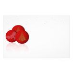 Christmas Balls And Stars Stationery