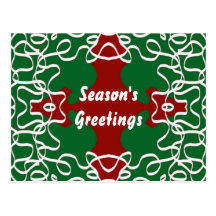Christmas Bandanna postcard