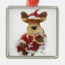 Christmas Bear In The Snow Ornament