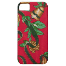 Christmas Bells and Pine Cones iPhone 5 Case