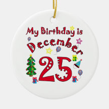 Christmas Birthday Christmas Ornaments