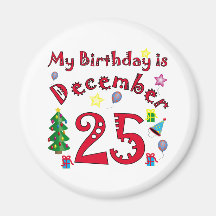 Christmas Birthday Magnet